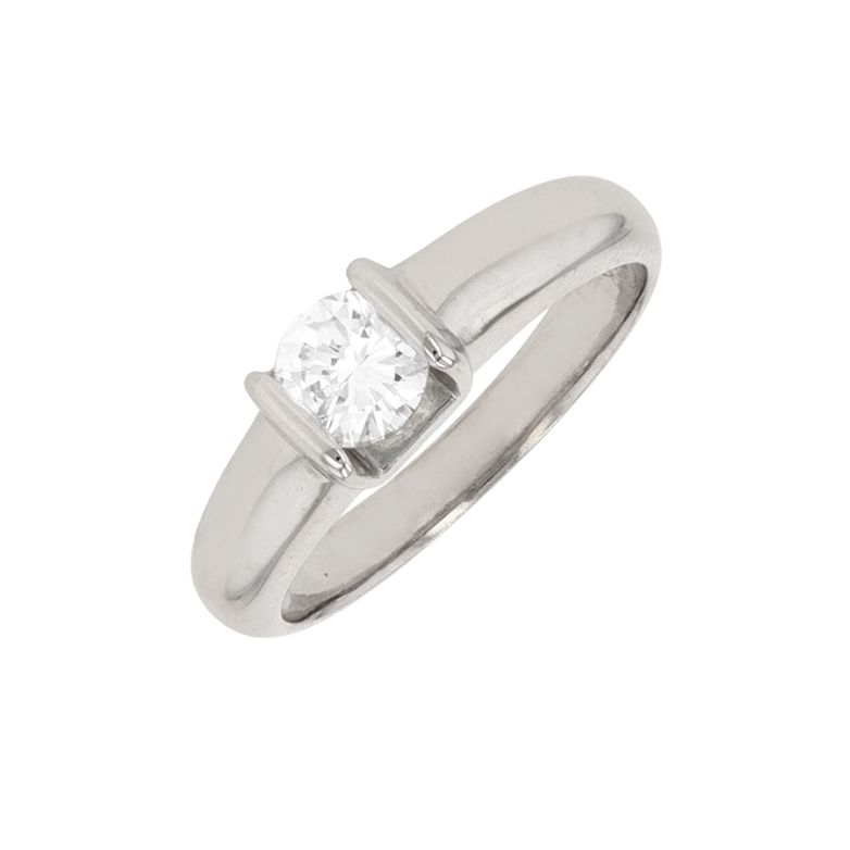 Acheter Solitaire diamant 0.47 carat or blanc 3.73g Comme neuf - 1800,00 € Solitaire diamant 0.47 carat or blanc 3.73g Comme neuf - reconditionné disponible sur Gemme Les Bijoux